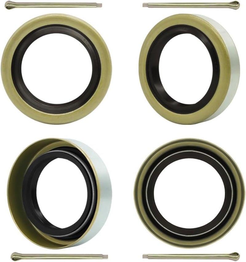 RV MURTS 4 Double Lip Grease Seals ID 1.249" x OD 1.983" for 2000-2200 lbs Trailer Axle Dexter Replacement, Sealer as 12192TB 203029 for Spindles Hub Wheel, Electric Brake Assemblies for Boat Trailers - Image 1